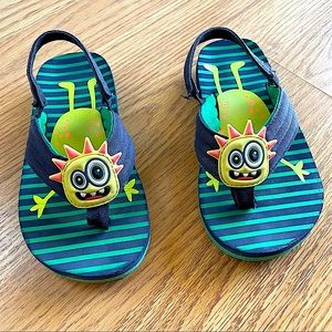 🟢3/$15 CAT & JACK Monster Sandals/Flip Flops